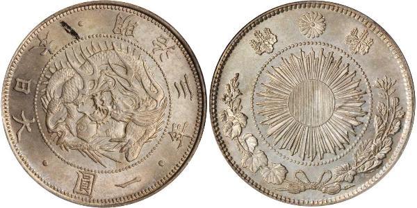 1 Yen Empire of Japan (1868-1947) Silver Meiji the Great (1852 - 1912)