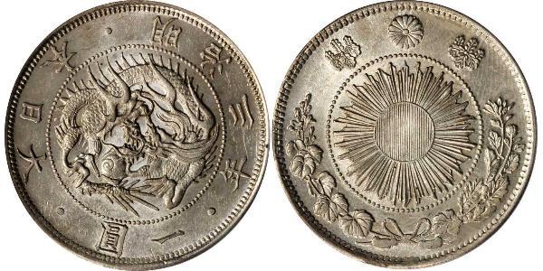1 Yen Empire of Japan (1868-1947) Silver Meiji the Great (1852 - 1912)