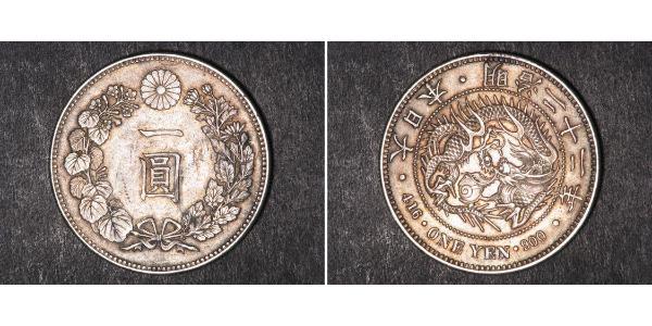 1 Yen Empire of Japan (1868-1947) Silver Meiji the Great (1852 - 1912)