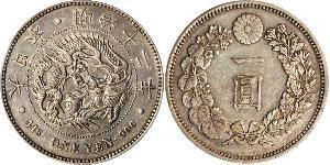 1 Yen 大日本帝国 (1868 - 1947) 銀 明治天皇 (1852 - 1912)