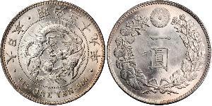 1 Yen 大日本帝国 (1868 - 1947) 銀 明治天皇 (1852 - 1912)