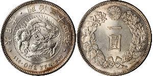 1 Yen 大日本帝国 (1868 - 1947) 銀 明治天皇 (1852 - 1912)