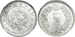 1 Yen 大日本帝国 (1868 - 1947) 銀 明治天皇 (1852 - 1912)