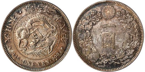 1 Yen 大日本帝国 (1868 - 1947) 銀 明治天皇 (1852 - 1912)