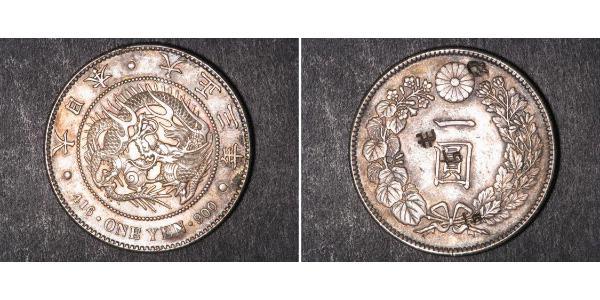 1 Yen 大日本帝国 (1868 - 1947) 銀 明治天皇 (1852 - 1912)