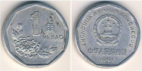 1 Yuan República Popular China Aluminio 