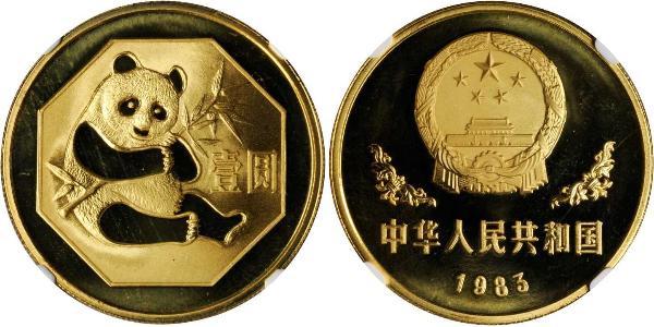 1 Yuan República Popular China Oro 