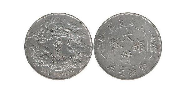 1 Yuan República Popular China Plata 