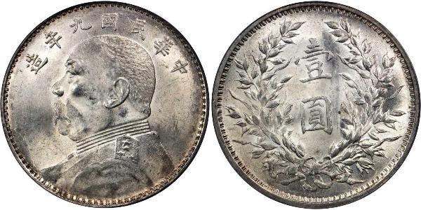 1 Yuan / 1 Dollar China Silver Yuan Shikai (1859 - 1916)