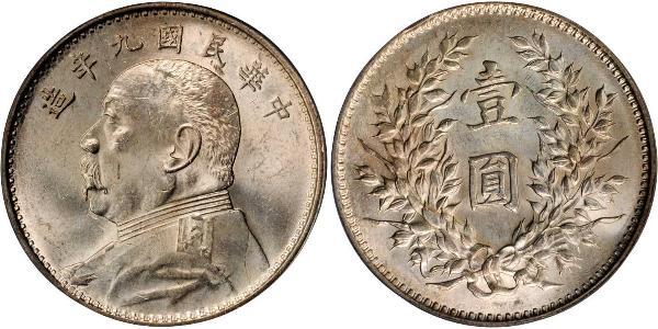 1 Yuan / 1 Dollaro Cina Argento Yuan Shikai (1859 - 1916)