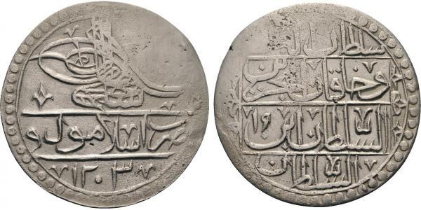 1 Yuzluk / 100 Para Empire ottoman (1299-1923) Argent Selim III