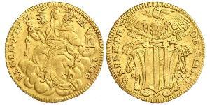 1 Zecchino Papal States (752-1870) Gold Pope Benedict XIV (1675- 1758)