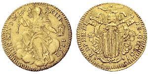 1 Zecchino Papal States (752-1870) Gold Pope Benedict XIV (1675- 1758)