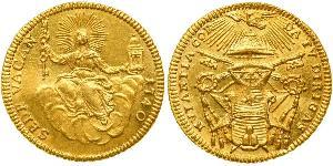 1 Zecchino Stato Pontificio (752-1870) Oro 