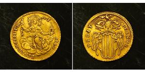 1 Zecchino Stato Pontificio (752-1870) Oro Papa Benedetto XIV (1675- 1758)