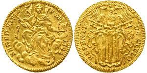 1 Zecchino 教皇国 (754 - 1870) 金 Pope Benedict XIV (1675- 1758)