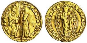 1 Zecchino / 1 Ducat Italy Gold 