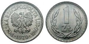 1 Zloty République populaire de Pologne (1952-1990) Cuivre/Nickel 