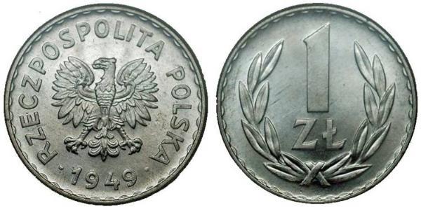 1 Zloty República Popular de Polonia (1952-1990) Níquel/Cobre 