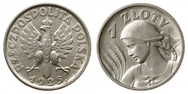 1 Zloty Second Polish Republic (1918 - 1939) Silver 