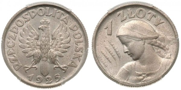 1 Zloty Second Polish Republic (1918 - 1939) Silver 