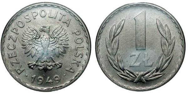 1 Zloty 波兰 铝/銅/镍 