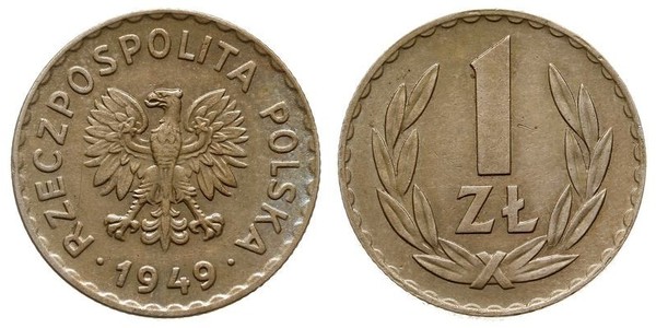 1 Zloty 波兰 铝/銅/镍 