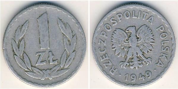 1 Zloty 波兰 铝/銅/镍 