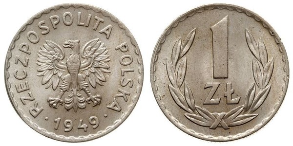 1 Zloty 波兰 铝/銅/镍 