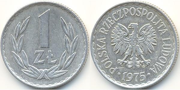 1 Zloty 波兰人民共和国 (1944 - 1989) 銅/镍 