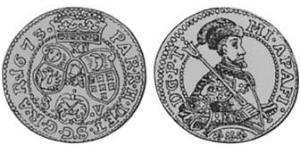 1 Zwolfer Principality of Transylvania (1571-1711) Silver 