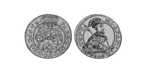 1 Zwolfer Principality of Transylvania (1571-1711) Silver 