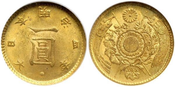 1 Ієна Японська імперія (1868-1947) / Японія Золото Meiji the Great (1852 - 1912)