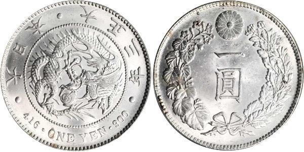 1 Ієна Японська імперія (1868-1947) Срібло Meiji the Great (1852 - 1912)