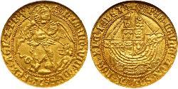 1 Ангел Королевство Англия (927-1649,1660-1707) Золото Генрих VIII (1491 - 1547)