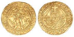 1 Ангел Королевство Англия (927-1649,1660-1707) Золото Генрих VII (1457 - 1509)
