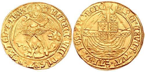 1 Ангел Королевство Англия (927-1649,1660-1707) Золото Генрих VIII (1491 - 1547)