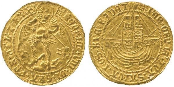 1 Ангел Королівство Англія (927-1649,1660-1707) Золото Генріх VIII (1491 - 1547)