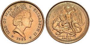 1 Ангел Острів Мен Золото Єлизавета II (1926-2022)
