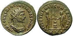 1 Антониниан Римская империя (27BC-395) Бронза Диоклетиан (244-311)