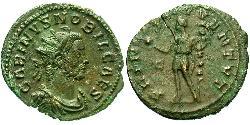 1 Антониниан Римская империя (27BC-395) Бронза Карин (257-285)