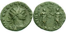 1 Антониниан Римская империя (27BC-395) Бронза Аврелиан (215-275)