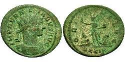 1 Антониниан Римская империя (27BC-395) Бронза Аврелиан (215-275)