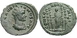 1 Антониниан Римская империя (27BC-395) Бронза Аврелиан (215-275)