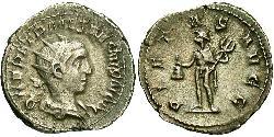 1 Антониниан Римская империя (27BC-395) Бронза Геренний Этруск (227-251)