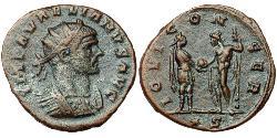 1 Антониниан Римская империя (27BC-395) Бронза Аврелиан (215-275)