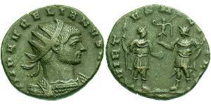 1 Антониниан Римская империя (27BC-395) Бронза Аврелиан (215-275)