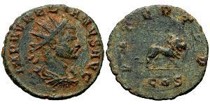 1 Антониниан Римская империя (27BC-395) Бронза Аврелиан (215-275)