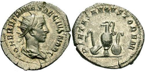 1 Антониниан Римская империя (27BC-395) Бронза Геренний Этруск (227-251)