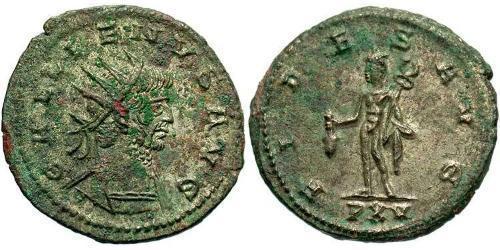 1 Антониниан Римская империя (27BC-395) Бронза Галлиен (218-268)
